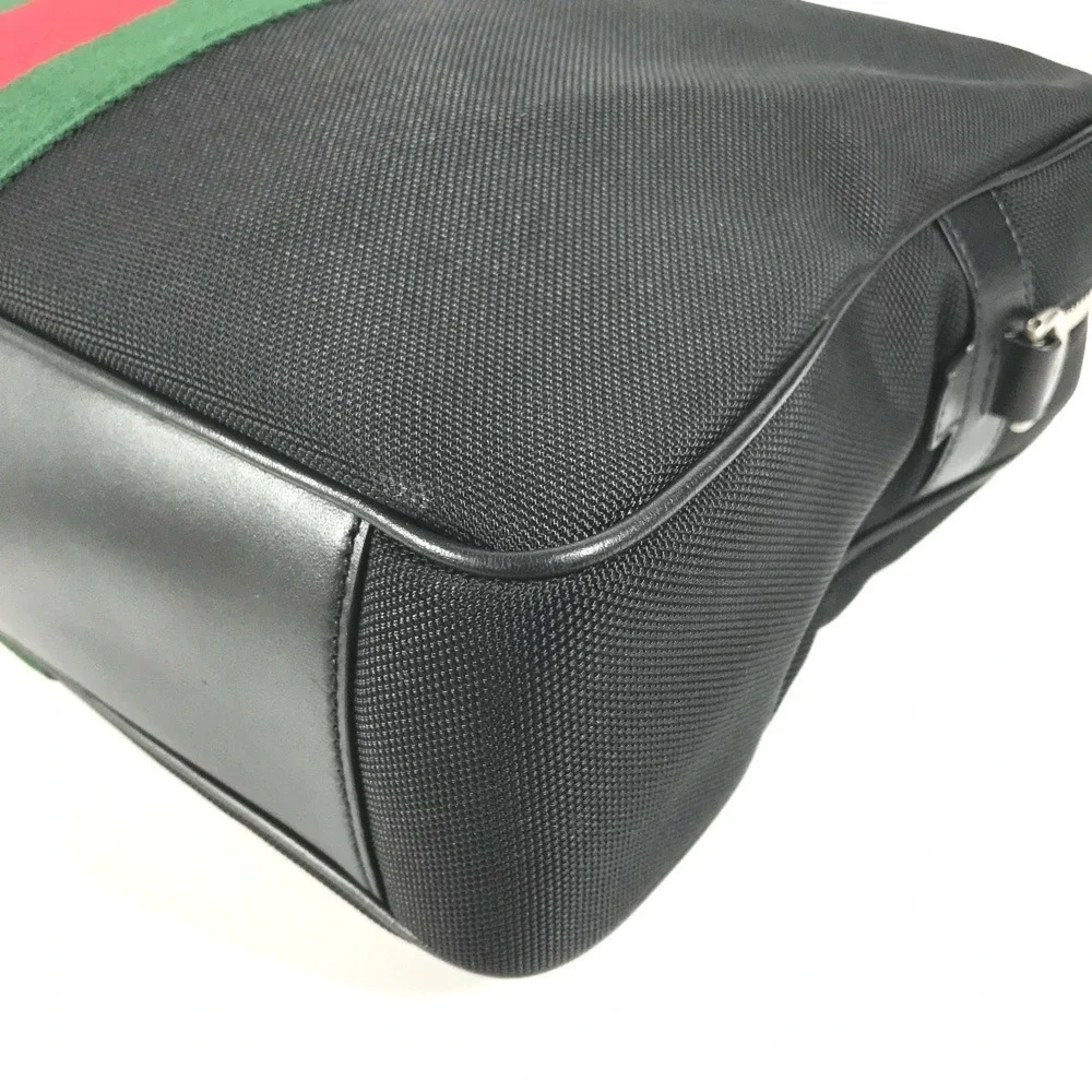 GUCCI Black Leather Shoulder Bag - Picture 6 of 14